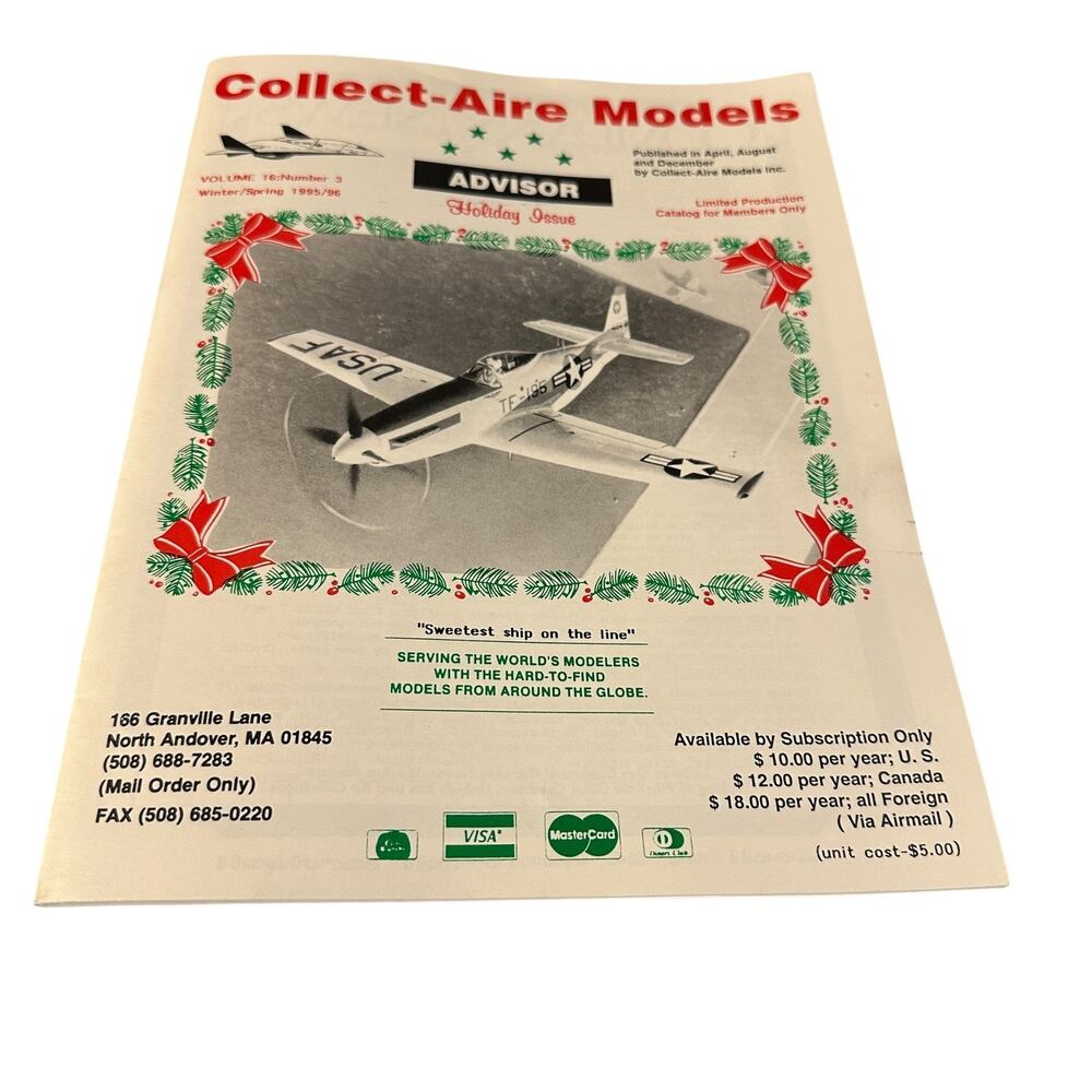 Collect Aire Models Advisor Catalog Vol 16 #3 Winter/Spring 1995/96